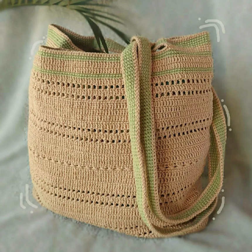 Imagen de Bolso de Crochet 13"x11"